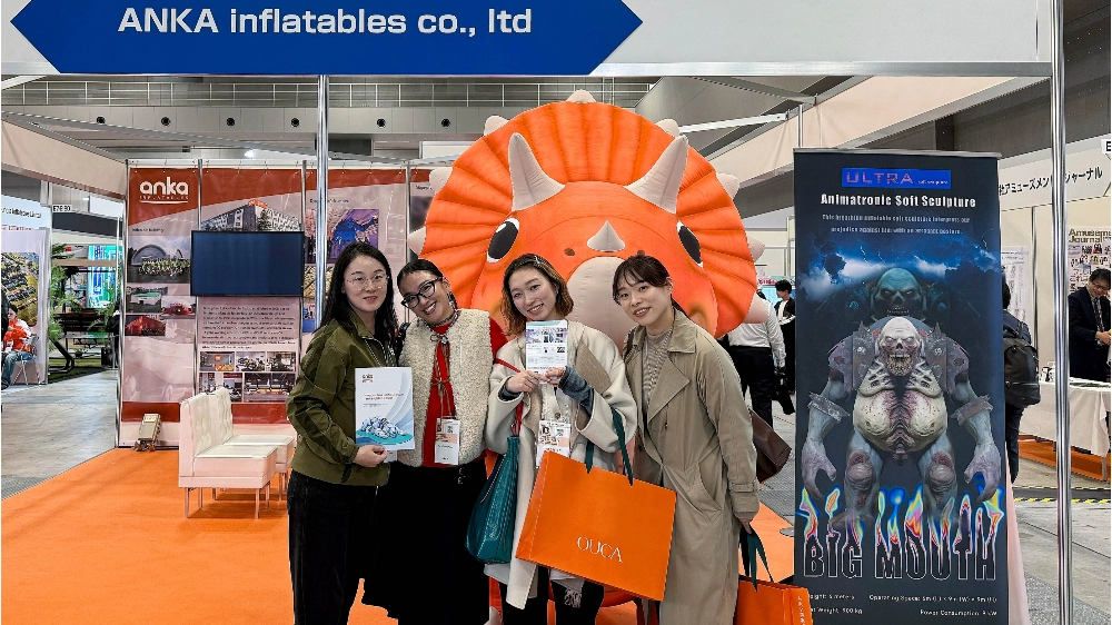 inflatable cartoon dinosaur mascot exhibition2